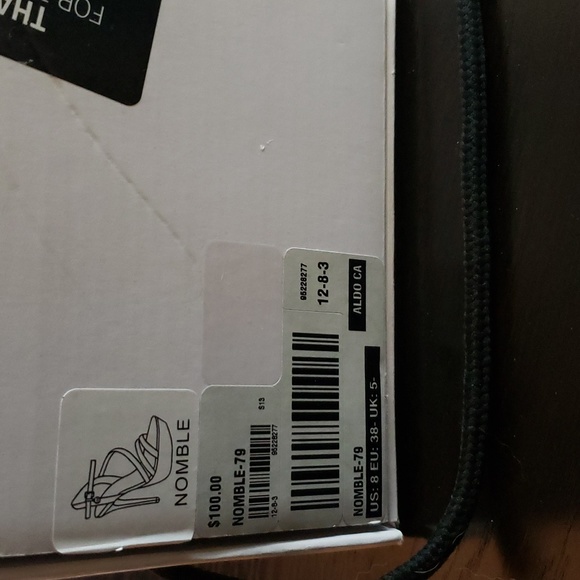 Aldo Nomble Size 8 Black & White Heel - Picture 5 of 5